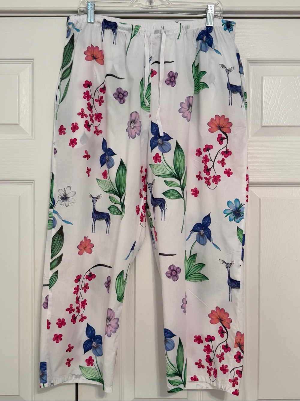 LIKE NEW The Cat’s Pajamas Oh Deer PJs 100% Luxe Pima Cotton XL - Picture 9 of 16